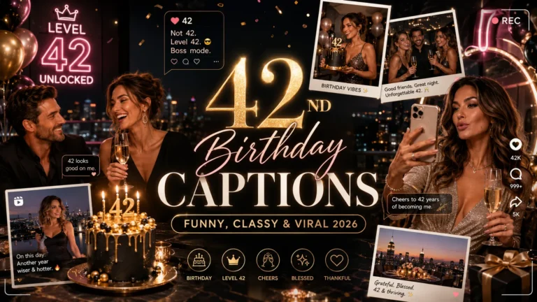 42nd Birthday Captions For Instagram