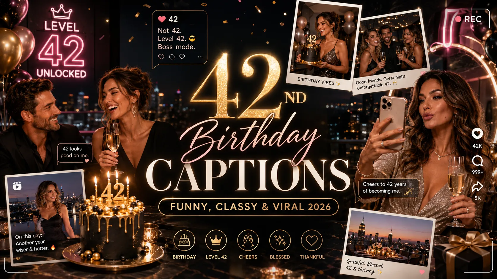 42nd Birthday Captions For Instagram