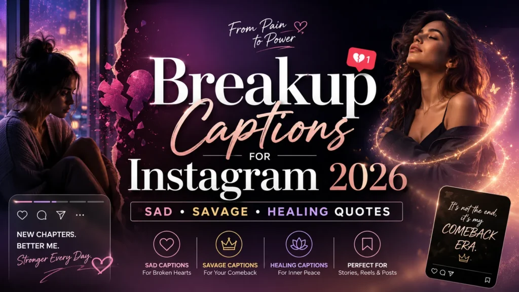 Breakup Captions For Instagram