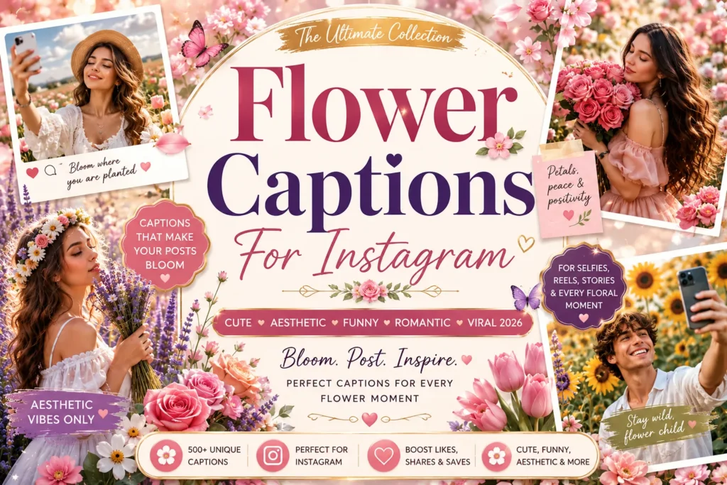 Flower Captions For Instagram