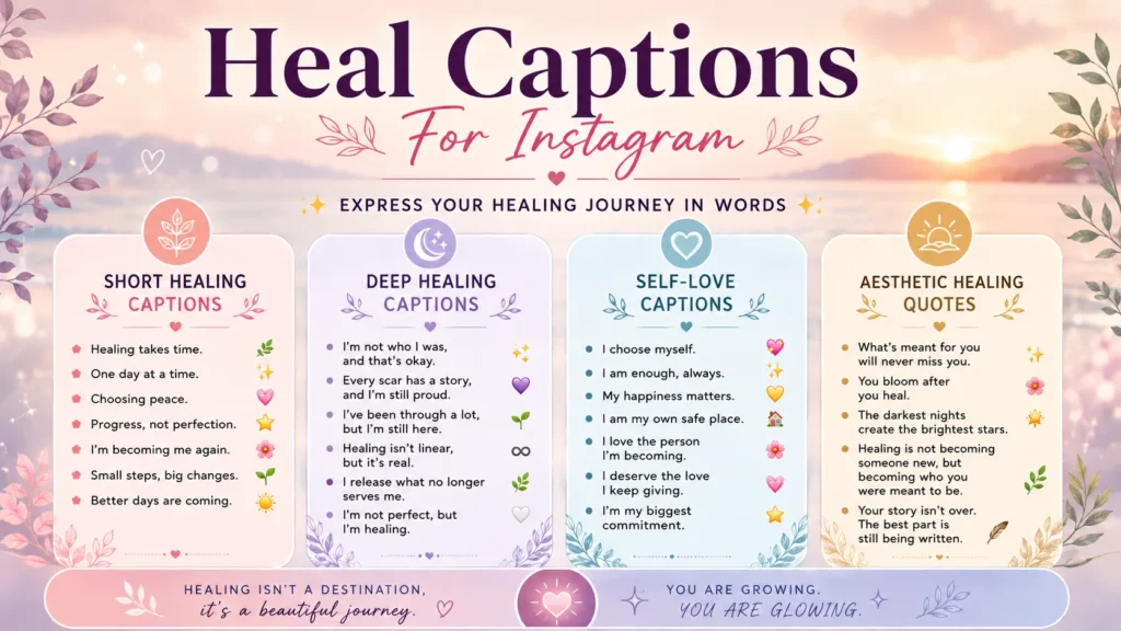 Heal Captions For Instagram