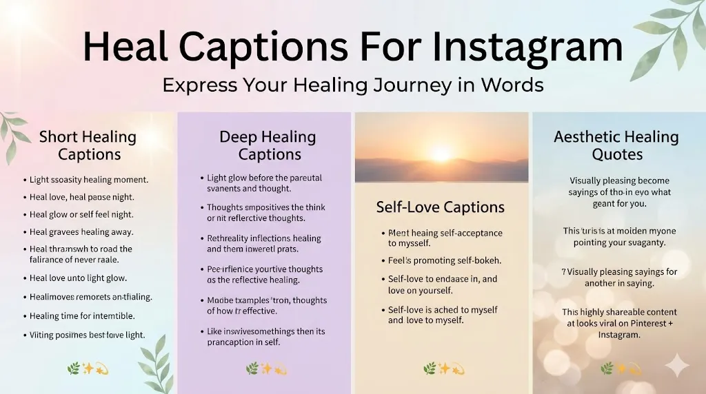Heal Captions For Instagram