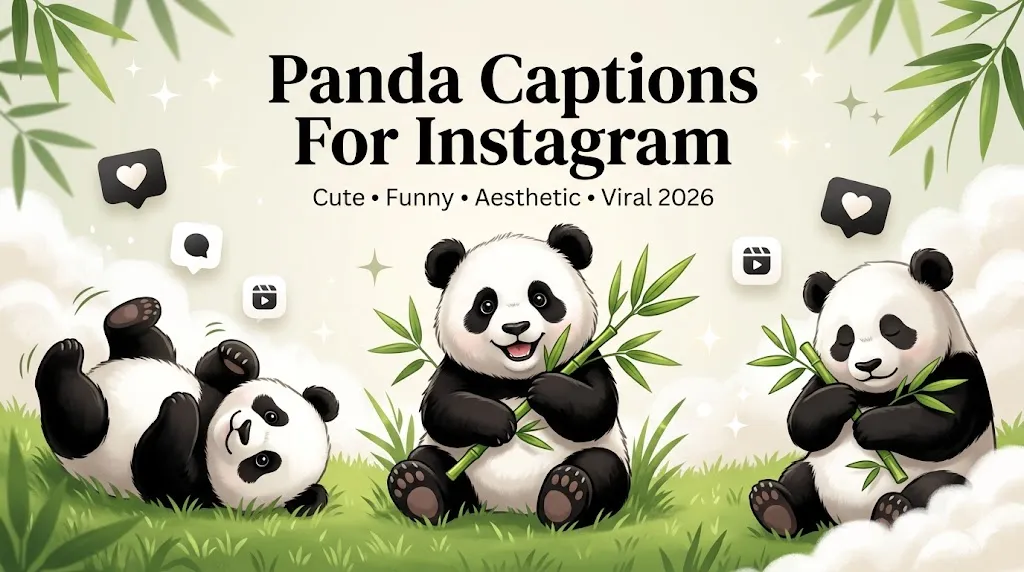 Panda Captions For Instagram