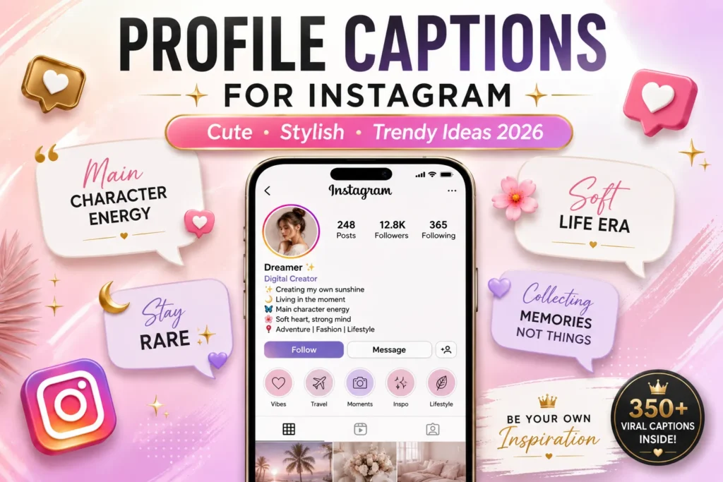 Profile Captions For Instagram