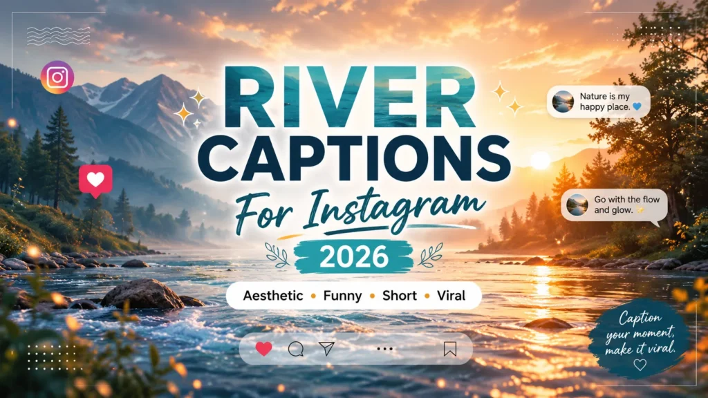 River Captions For Instagram