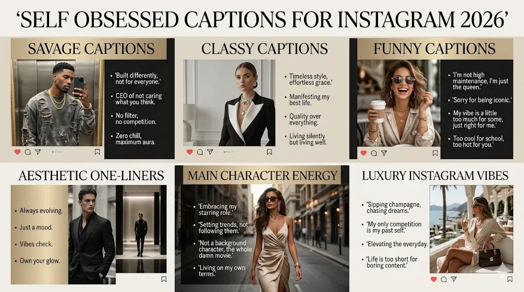 Self Obsessed Captions For Instagram