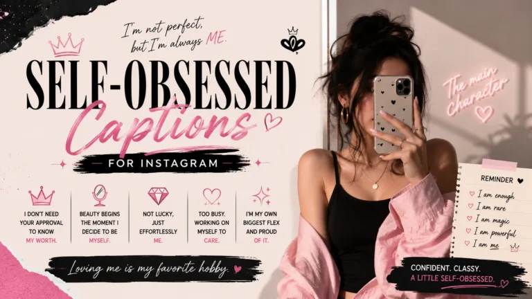 Self Obsessed Captions For Instagram