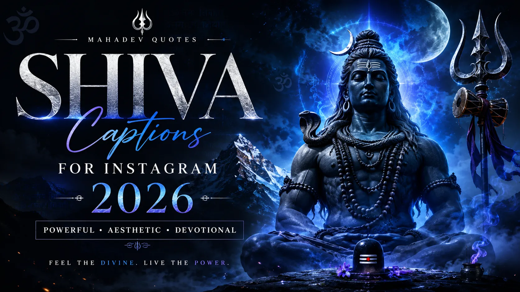 Shiva Captions For Instagram