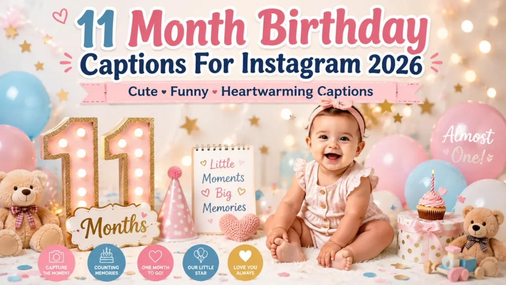 11 Month Birthday Captions For Instagram