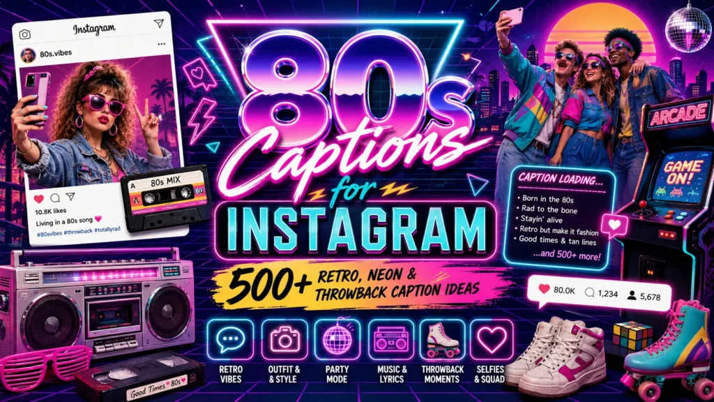 80s Captions for Instagram