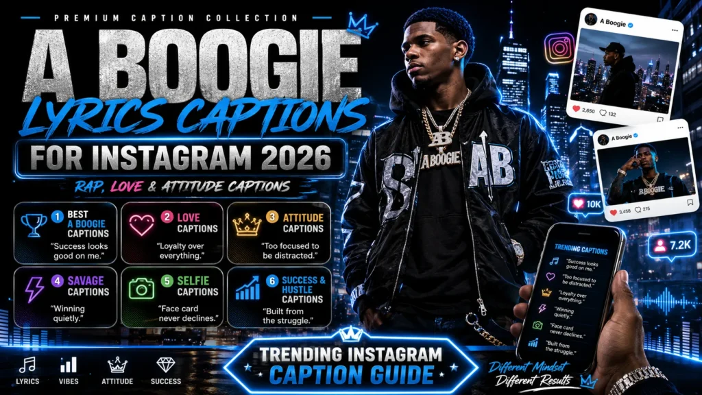 A Boogie Lyrics Captions For Instagram