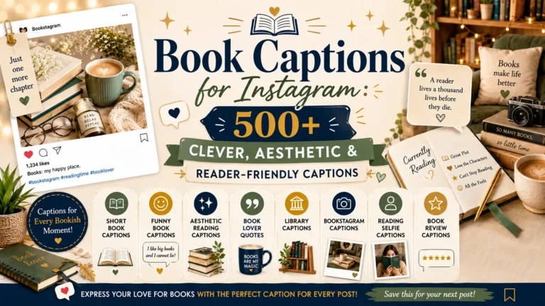 Book Captions for Instagram