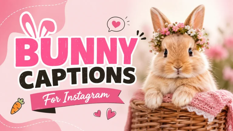Bunny Captions For Instagram