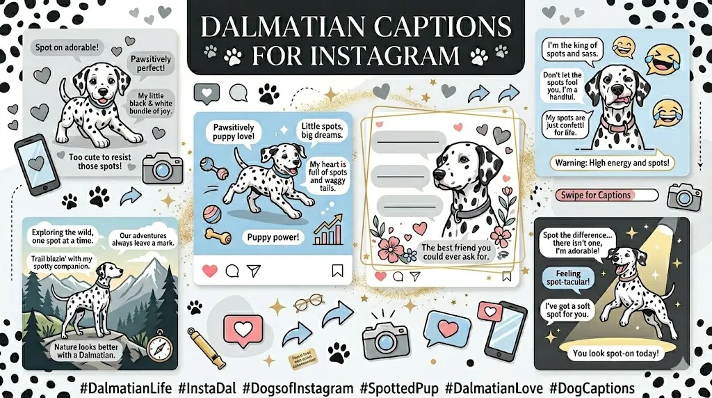 Dalmatian Captions for Instagram