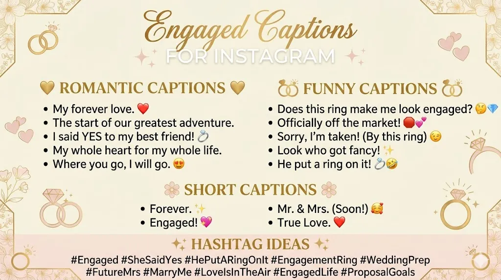 Engaged Captions for Instagram