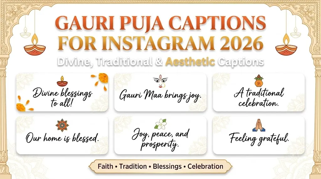 Gauri Puja Captions For Instagram