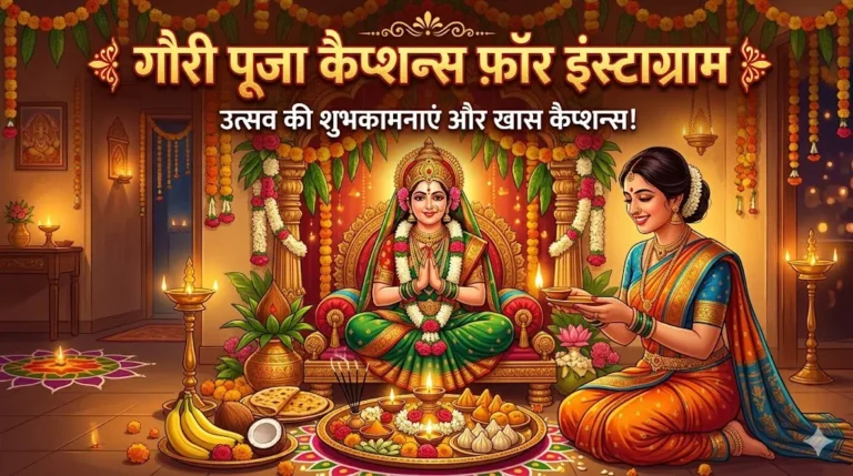 Gauri Puja Captions For Instagram