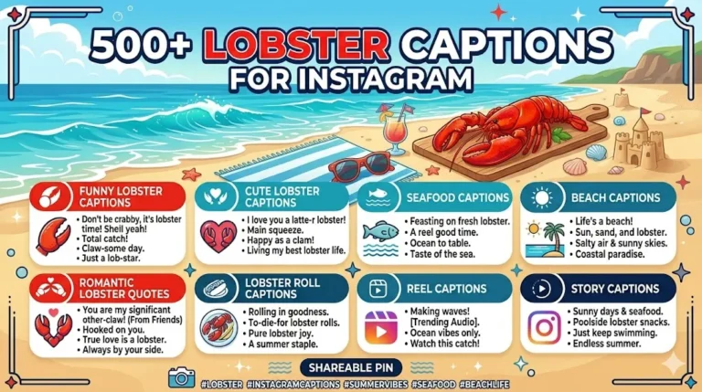 Lobster Captions for Instagram