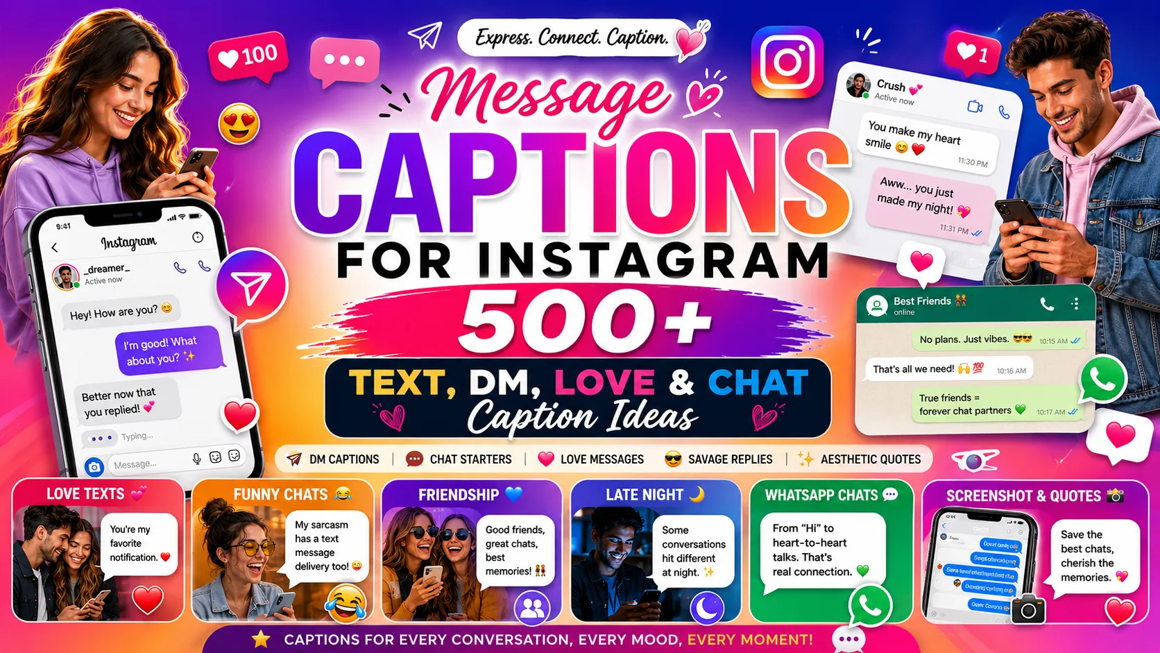 Message Captions for Instagram