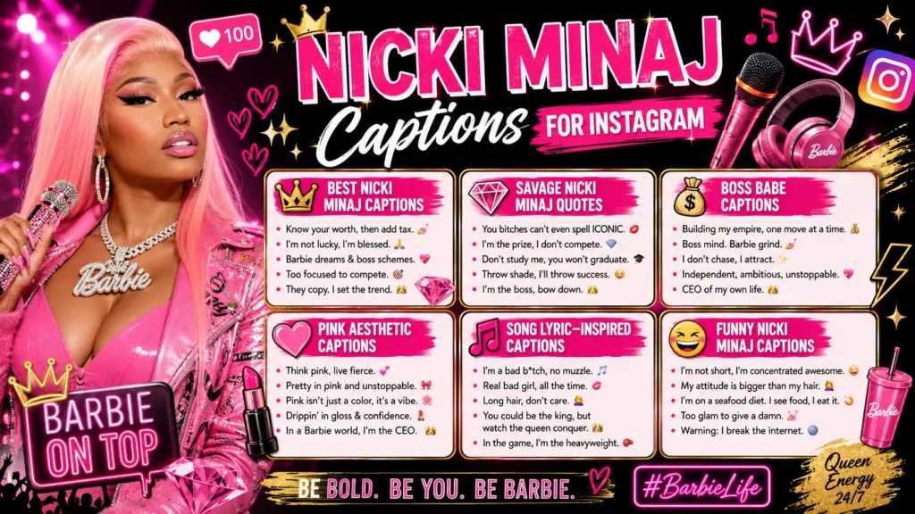 Nicki Minaj Captions for Instagram