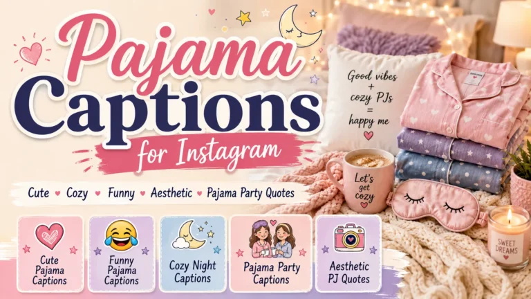Pajama Captions for Instagram