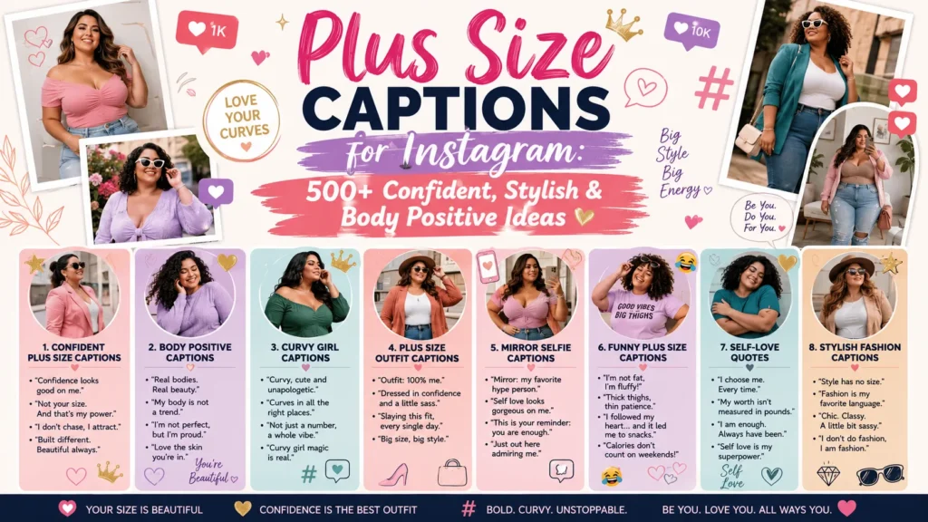 Plus Size Captions for Instagram