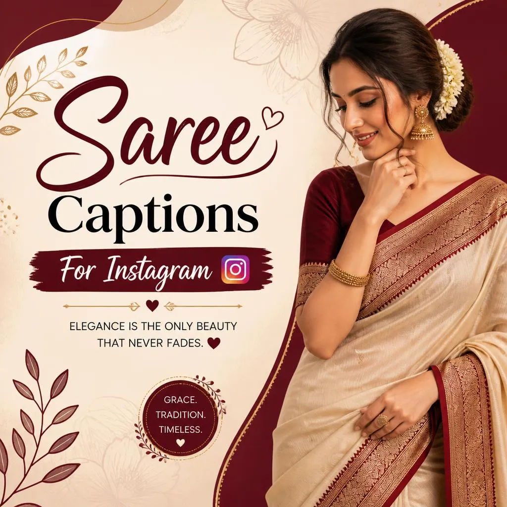 Saree Captions For Instagram