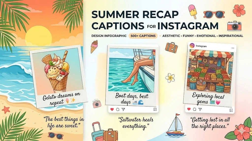 Summer Recap Captions for Instagram