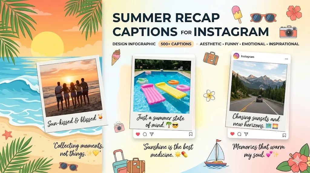 Summer Recap Captions for Instagram