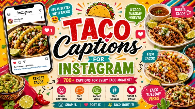 Taco Captions for Instagram
