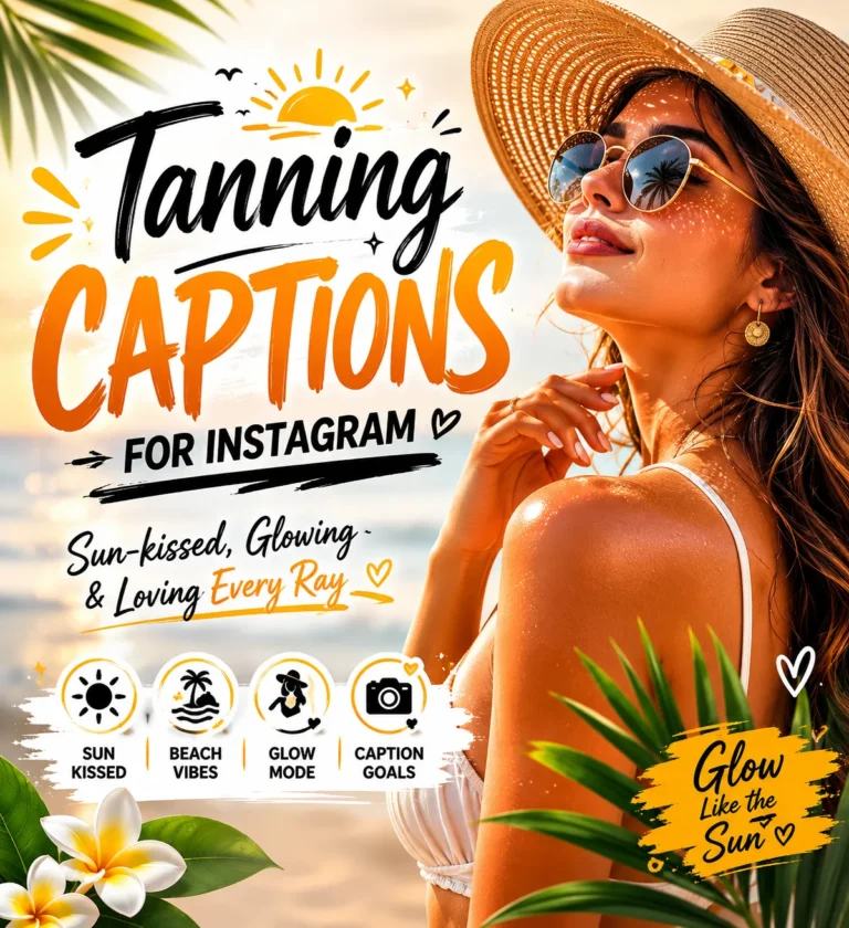Tannings Captions for Instagram