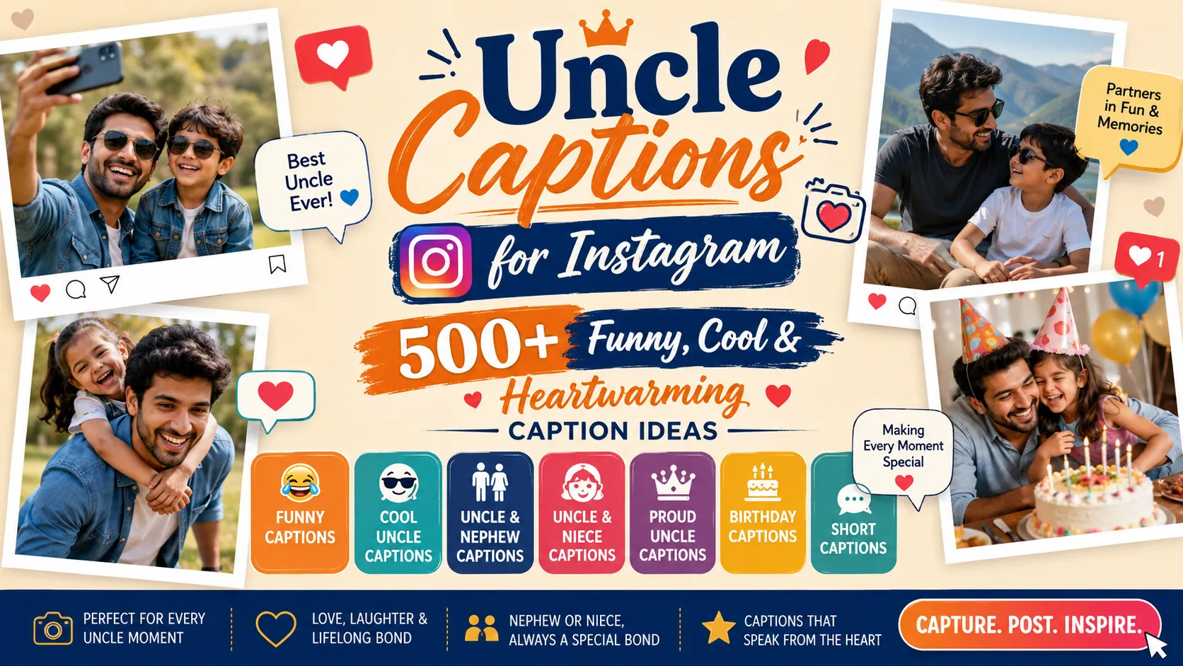 Uncle Captions for Instagram