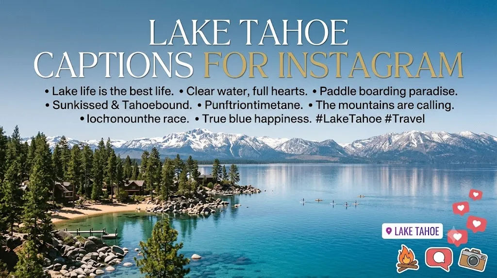 Lake Tahoe Captions for Instagram