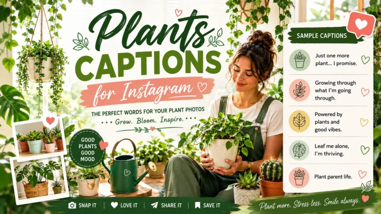 Plants Captions for Instagram