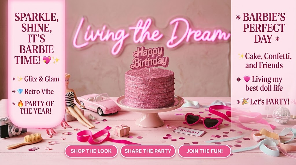 Barbie Birthday Caption For Instagram