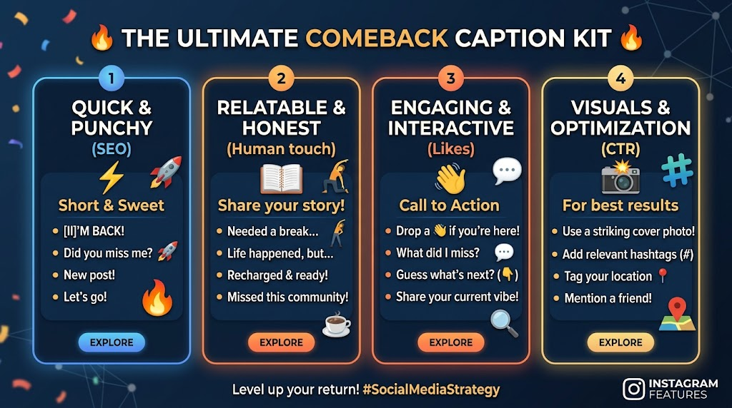 Come Back Caption For Instagram