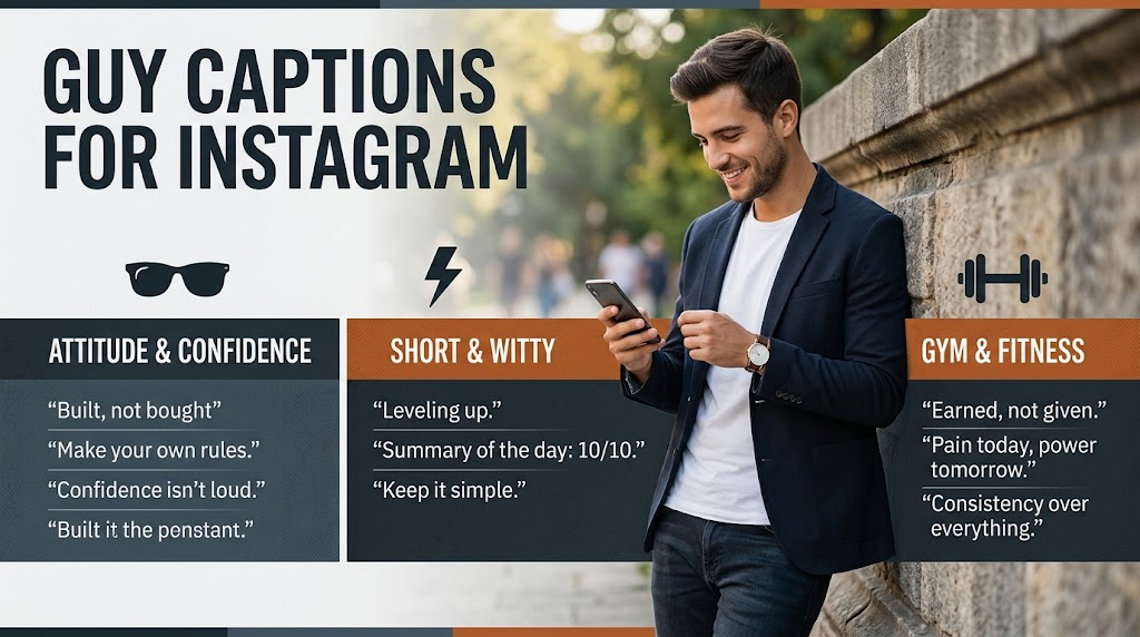 GUY Captions For Instagram