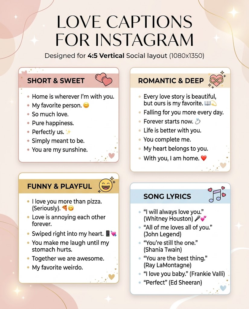 Love Captions For Instagram