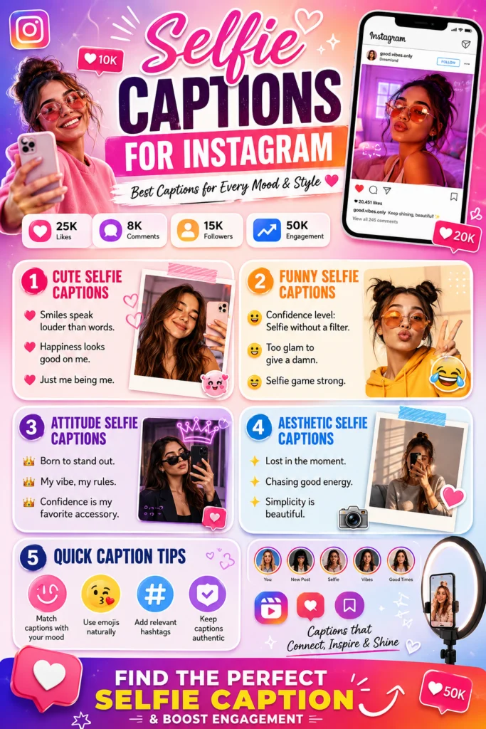 Selfie Captions For Instagram