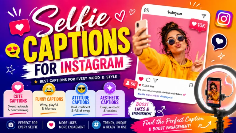 Selfie Captions For Instagram