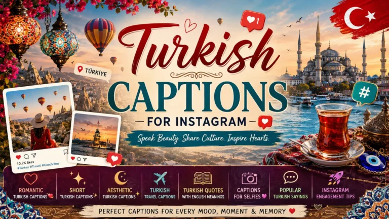 Turkish Captions For Instagram
