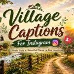Village Captions For Instagram
