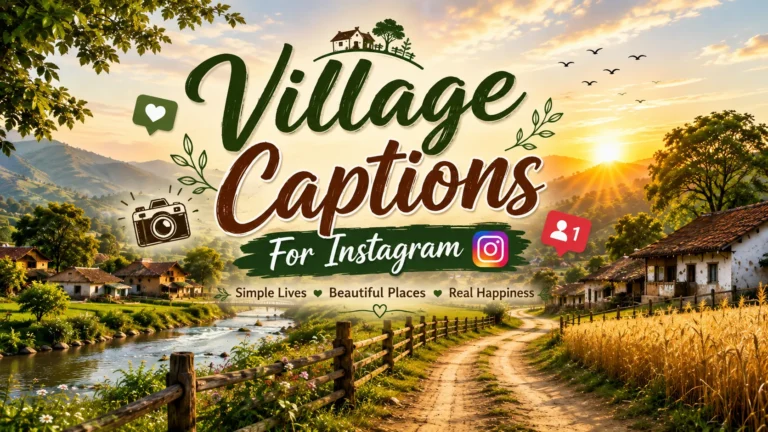 Village Captions For Instagram