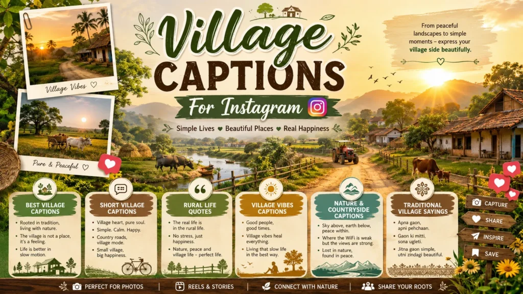 Village Captions For Instagram