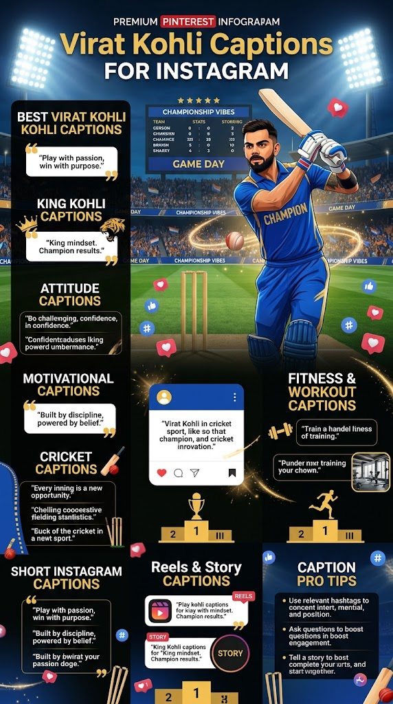 Virat Kohli Captions For Instagram