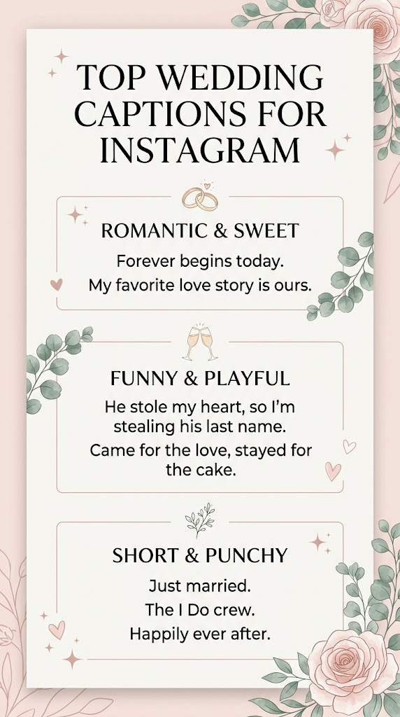 Wedding Captions For Instagram