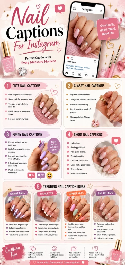 Nail Captions For Instagram