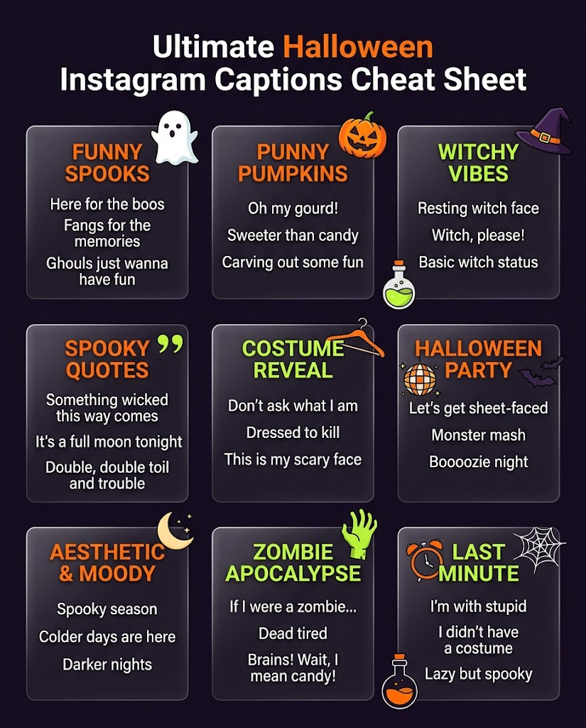Hallowen Caprion For Instagram