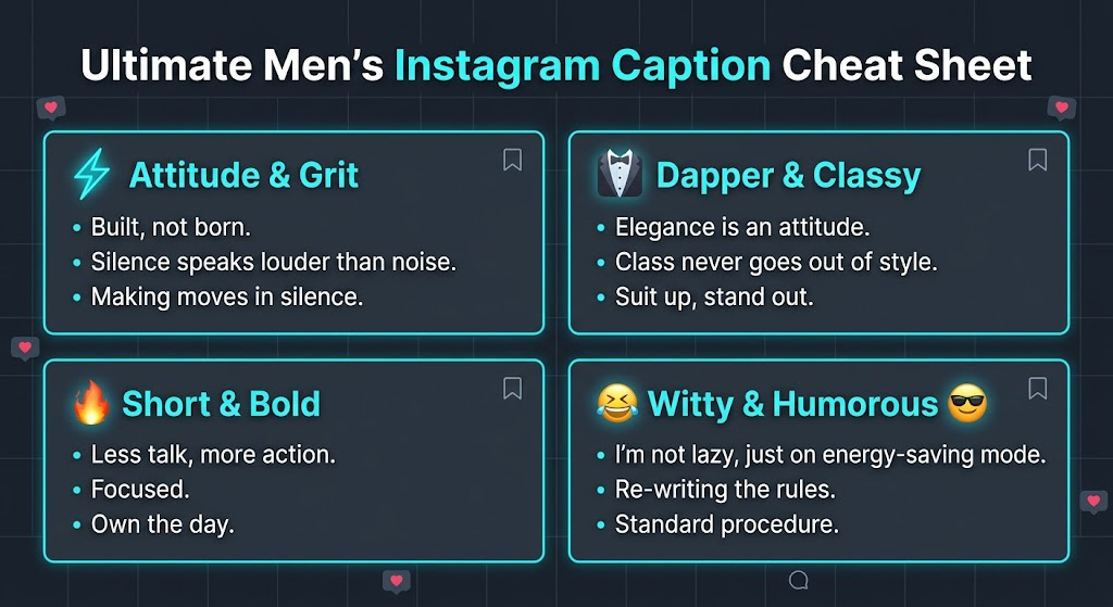 Men Captions For Instagram