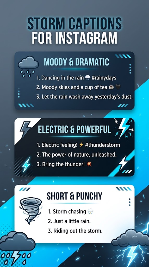 Storm Captions For Instagram